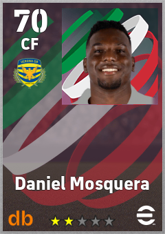 Daniel Mosquera — CF, OVR 70, MAX 70