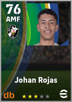 Johan Rojas — AMF, OVR 76, MAX 76