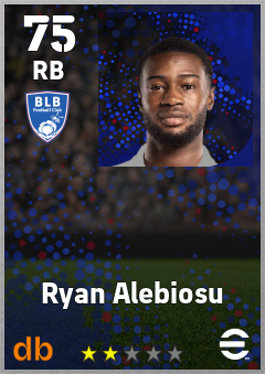 Ryan Alebiosu — RB, OVR 75, MAX 75