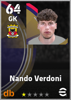 Nando Verdoni — GK, OVR 64, MAX 64