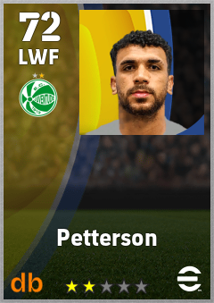 Petterson — LWF, OVR 72, MAX 72