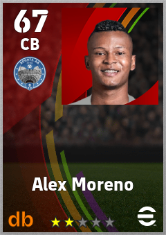 Alex Moreno — CB, OVR 67, MAX 67