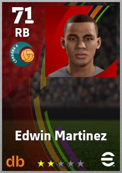 Edwin Martinez — RB, OVR 71, MAX 71