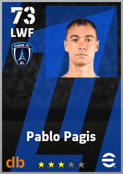 Pablo Pagis — LWF, OVR 73, MAX 73