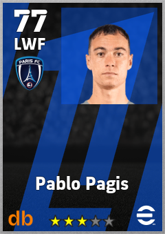 Pablo Pagis — LWF, OVR 77, MAX 77