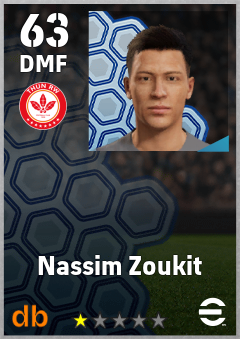 Nassim Zoukit — DMF, OVR 63, MAX 63