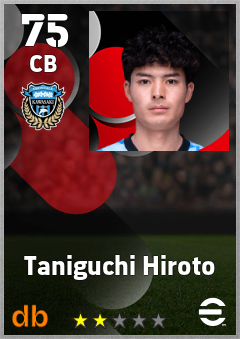 Taniguchi Hiroto — CB, OVR 75, MAX 75