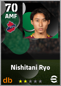 Nishitani Ryo — AMF, OVR 70, MAX 70