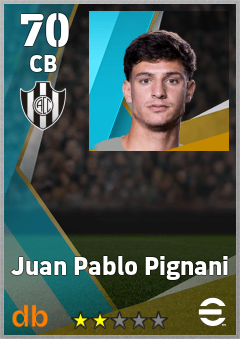 Juan Pablo Pignani — CB, OVR 70, MAX 70