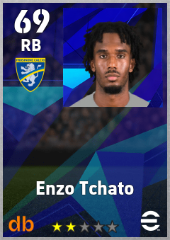 Enzo Tchato — RB, OVR 69, MAX 69