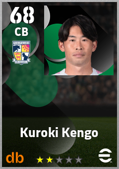 Kuroki Kengo — CB, OVR 68, MAX 68