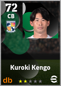 Kuroki Kengo — CB, OVR 72, MAX 72