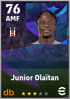 Junior Olaïtan — AMF, OVR 76, MAX 76