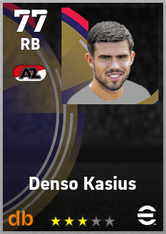 Denso Kasius — RB, OVR 77, MAX 77