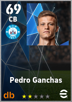 Pedro Ganchas — CB, OVR 69, MAX 69