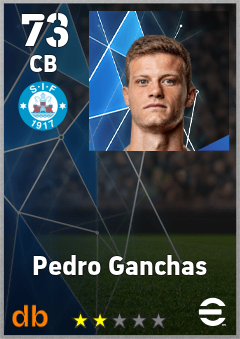 Pedro Ganchas — CB, OVR 73, MAX 73