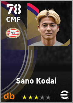Sano Kodai eFootball player card