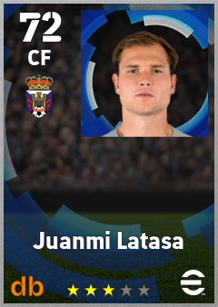 Juanmi Latasa — CF, OVR 72, MAX 72