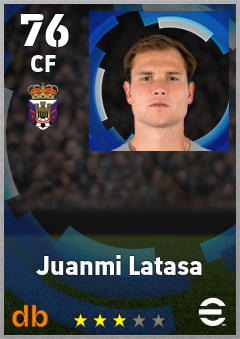 Juanmi Latasa — CF, OVR 76, MAX 76