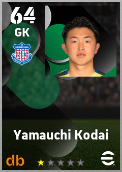 Yamauchi Kodai — GK, OVR 64, MAX 64