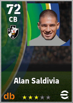 Alan Saldivia — CB, OVR 72, MAX 72