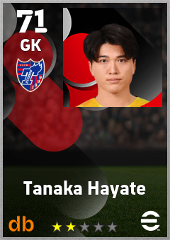 Tanaka Hayate — GK, OVR 71, MAX 71