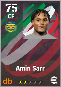 Amin Sarr eFootball player card