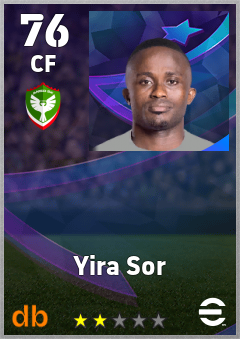 Yira Sor — CF, OVR 76, MAX 76