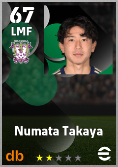 Numata Takaya eFootball player card