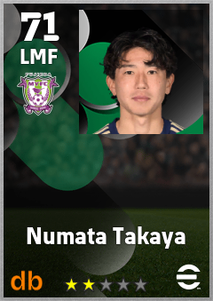 Numata Takaya eFootball player card