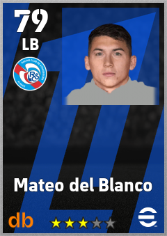 Mateo del Blanco — LB, OVR 79, MAX 79