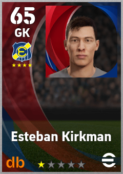 Esteban Kirkman — GK, OVR 65, MAX 65