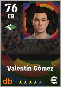 Valentín Gómez eFootball player card