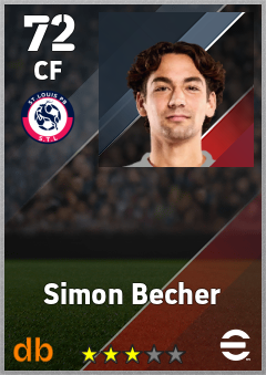 Simon Becher — CF, OVR 72, MAX 72