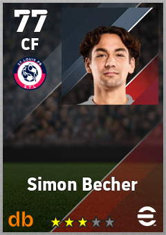 Simon Becher — CF, OVR 77, MAX 77