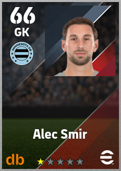 Alec Smir — GK, OVR 66, MAX 66