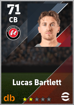 Lucas Bartlett — CB, OVR 71, MAX 71
