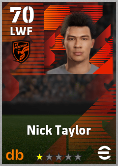 Nick Taylor — LWF, OVR 70, MAX 70