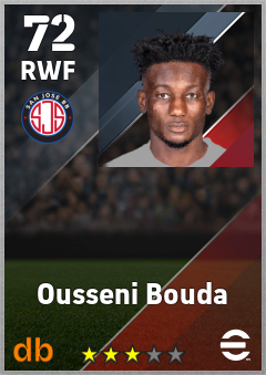 Ousseni Bouda — RWF, OVR 72, MAX 72