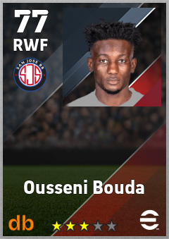 Ousseni Bouda — RWF, OVR 77, MAX 77