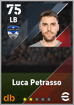 Luca Petrasso — LB, OVR 75, MAX 75