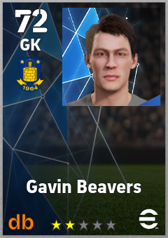 Gavin Beavers eFootball player card