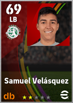 Samuel Velásquez — LB, OVR 69, MAX 69