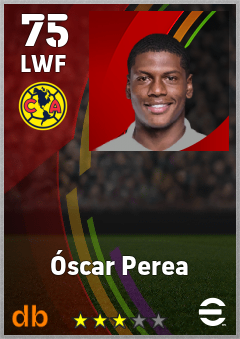 Óscar Perea — LWF, OVR 75, MAX 75
