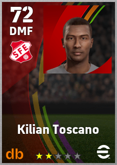 Kilian Toscano — DMF, OVR 72, MAX 72