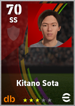 Kitano Sota — SS, OVR 70, MAX 70