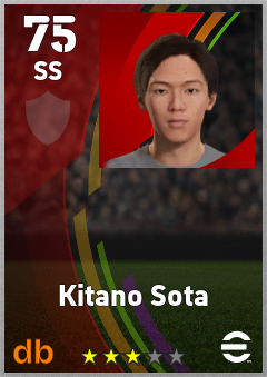 Kitano Sota eFootball player card
