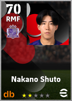 Nakano Shuto eFootball player card