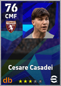 Cesare Casadei — CMF, OVR 76, MAX 76