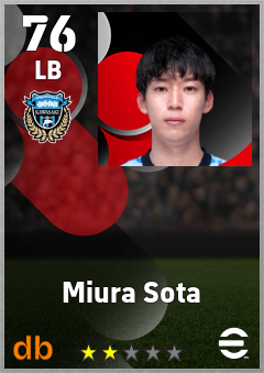 Miura Sota — LB, OVR 76, MAX 76